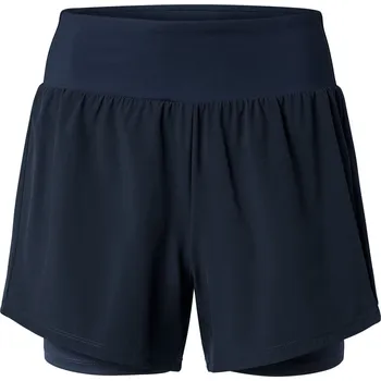 Dámské kraťasy 707010 - Tchibo - Běžecké šortky 2 v 1 - pro ženy - vel. 34 - barva: modrá