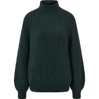 Dámský svetr 670879 - Tchibo - Pletený svetr se stojáčkem - pro ženy - vel. M 40/42 - barva: zelená