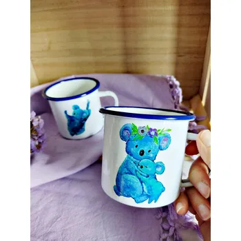 Plecháček Koaly / Prasátko - 330 ml Barva okraje: Modrá Výběr motivů