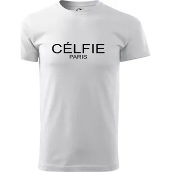 Pánské tričko Célfie Paris - Triko extra velké (5-8XL) - 8XL ( Bílá )