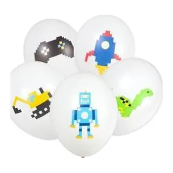 Balony Klocki 28cm 5szt