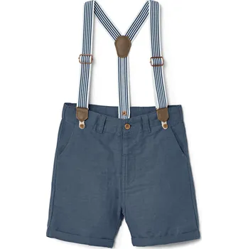Chlapecké kraťasy 680808 - Tchibo - Dětské šortky - pro miminko - vel. 62/68 - barva: modrá