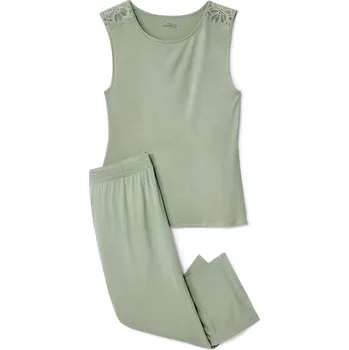 Dámské pyžamo 662873 - Tchibo - Pyžamo - pro ženy - vel. S 36/38 - barva: zelená