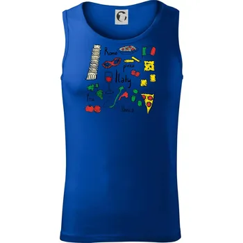 Itálie symboly - Tílko pánské Core - 2XL ( Královská modrá )