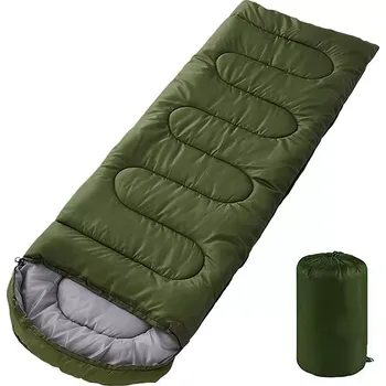 Spacák Turistický spací pytel 2 v 1-Zelená