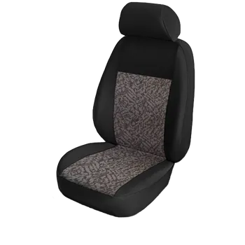 Ochranný autopotah Autopotah pro Citroen C4 Cactus (2014-2020) - zadní sedadlo i opěradla nedělené, typ 1, Adys černý, řidič + spolujezdec