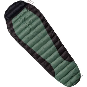 Spacák WARMPEACE spacák péřový VIKING 300 ZELENO-ČERNÝ vel.180cm LEVÝ