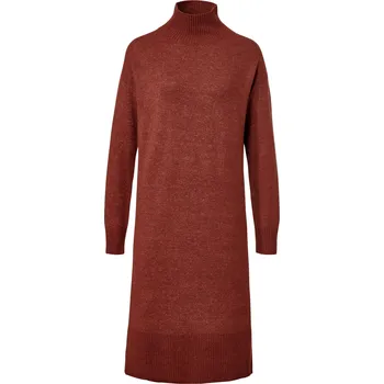 Dámské šaty Tchibo Pletené šaty s vlnou hnědá XL