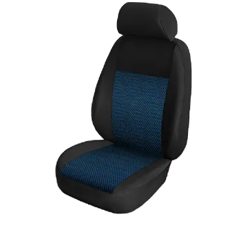 Ochranný autopotah Autopotah pro Citroen Berlingo (2018) - zadní sedadlo a opěradlo dělené, typ 1, Twist modrý, řidič + spolujezdec