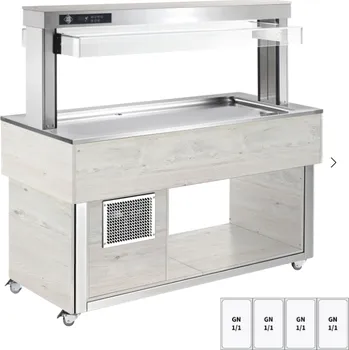 Bufet chlazený GN 4-1/1 TR Lime + 4 H Hemlock RM GASTRO