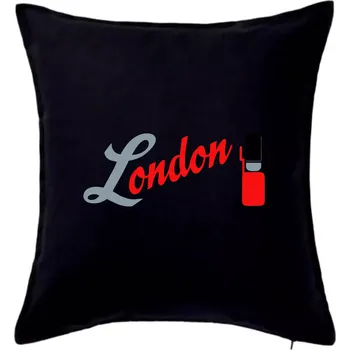 Polštář London Stráž - Polštář 50x50 - 50x50 - Pouze potah ( Černá )