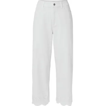 Dámské džíny 703642 - Tchibo - Džíny s ažurovou výšivkou - pro ženy - vel. 36 - barva: bílá