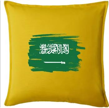 Polštář Saudská Arábie - vlajka - Polštář 50x50 - 50x50 - Pouze potah ( Žlutá )