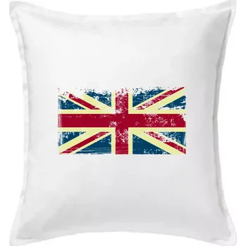 Polštář Britská vlajka stará - Polštář 50x50 - 50x50 - Pouze potah ( Bílá )