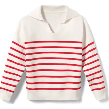 Dívčí svetr 674704 - Tchibo - Dětský pletený svetr - pro ženy - vel. 134/140 - barva: bílá