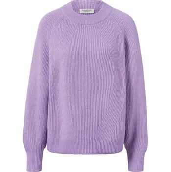 Dámský svetr 653518 - Tchibo - Pletený svetr přes hlavu - pro ženy - vel. S 36/38 - barva: fialová