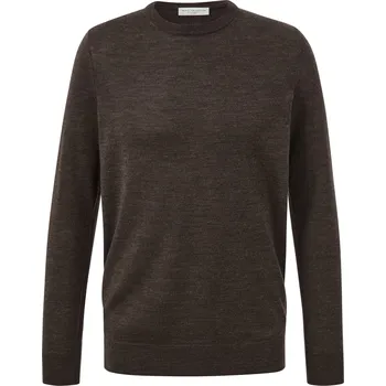 Pánská móda 681791 - Tchibo - Svetr z vlny merino - pro muže - vel. S 44/46 - barva: hnědá
