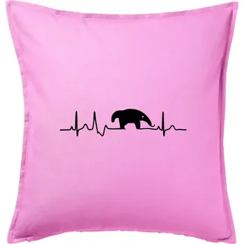 Polštář Mravenečník EKG - Polštář 50x50 - 50x50 - Pouze potah ( Růžová )
