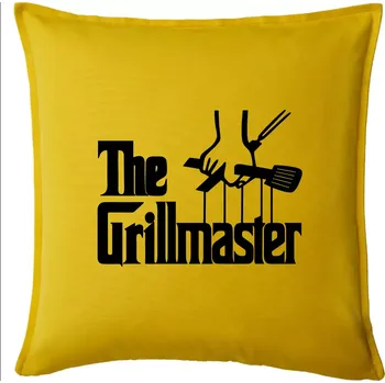 Polštář The Grillmaster - Polštář 50x50 - 50x50 - Pouze potah ( Žlutá )