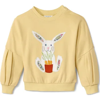 Chlapecká mikina 678469 - Tchibo - Dětská mikina - pro dívky - vel. 110/116 - barva: žlutá