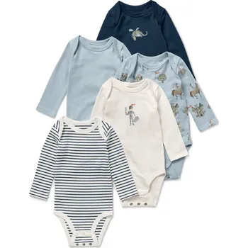 696265 - Tchibo - Rostoucí body pro miminka - pro ženy - vel. 98/104 - barva: modrá/s potiskem