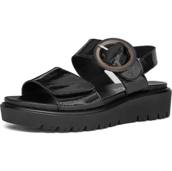 Dámské sandále ARA dámské sandály na suchý zip černé lakované kožené | 12-33505-11 Bilbao Velikost: 37