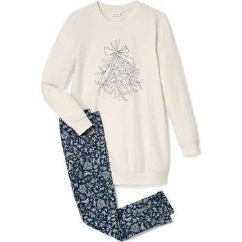 Dámské noční prádlo 652523 - Tchibo - Pyžamo s legínami - pro ženy - vel. S 36/38 - barva: modrá