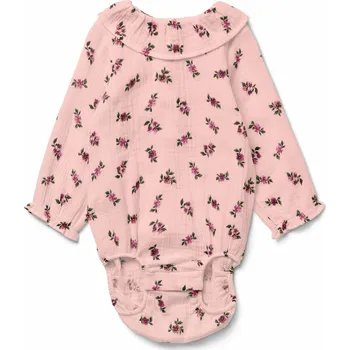 696481 - Tchibo - Mušelínové body pro miminka - pro dívky - vel. 86/92 - barva: růžová/květovaný