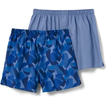 Boxerky 682322 - Tchibo - Tkané boxerky - pro muže - vel. L/6 - barva: modrá/s potiskem