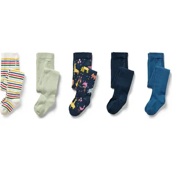 692570 - Tchibo - Dětské punčocháče - pro ženy - vel. 98/104 - barva: modrá/žakár