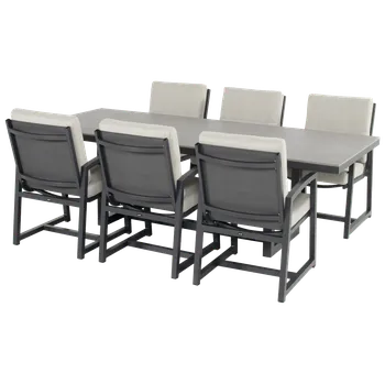 Zahradní sestava Gio zahradní jídelní souprava Hartman varianty: stůl 240x100cm + 6 židlí