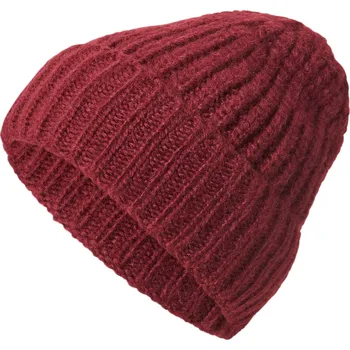 Čepice 666345 - Tchibo - Pletená čepice s vlnou - barva: červená