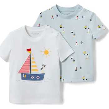 695412 - Tchibo - Chlapecká trička s aplikací - pro kluky - vel. 86/92 - barva: modrá