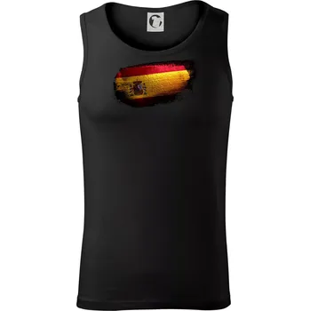 Španělská vlajka okousaná - Tílko pánské Core - XL ( Černá )
