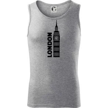 London věž - Tílko pánské Core - S ( Tmavě šedý melír )