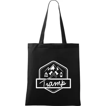 Nákupní taška Tramp erb - Taška bavlněná - 42 x 38 cm ( Černá )