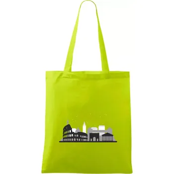 Řím silueta památky - Taška bavlněná - 42 x 38 cm ( Limetková )