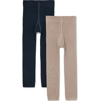 649867 - Tchibo - Legíny z pleteniny - pro dívky - vel. 122/128 - barva: modrá