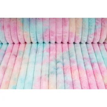 Stripe minky fleece, proužek - unicorn, metráž, látka