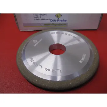 Brusný kotouč CBN brousící kotouč obvodový radiusový 14F1 100X8X5/R2,5-10-20 B181 1212