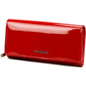 Pierre Cardin Dámská peněženka 07 SHINY 106 Červená lakovaná přírodní kůže