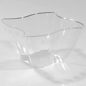 Jednorázové nádobí Plastový kelímek na dezert Elika 200 ml transparentní 10 ks