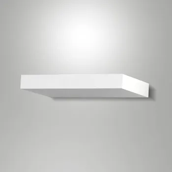 Lampička Fabas Luce LED nástěnné světlo Guia, bílé, kovové, šířka 24 cm bílá 1 x 24 W LED - Doprava zdarma