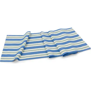 ubrus 680988 - Tchibo - Bavlněný běhoun na stůl - barva: modrá