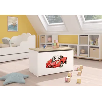 Úložný box ADRK Úložný box DARIA W-S-RED-CAR, bílá/dub sonoma