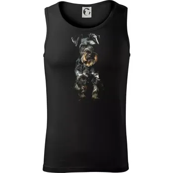 Knírač černá fotka - Tílko pánské Core - XL ( Černá )