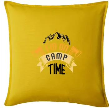Polštář I'm on camp time - Polštář 50x50 - 50x50 - Pouze potah ( Žlutá )