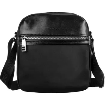 Kabelka David Jones Černá Ekologická Kůže Listonoszka Střední Rozměr