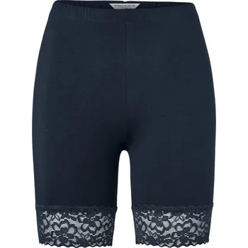Dámské kraťasy 704297 - Tchibo - Šortky s krajkovým lemem - pro ženy - vel. S 36/38 - barva: modrá