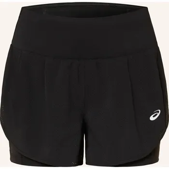 Asics Dámské Běžecké Šortky 2V1 Road, černá, 38